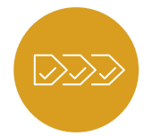 Supply Chain Arrows in a circle